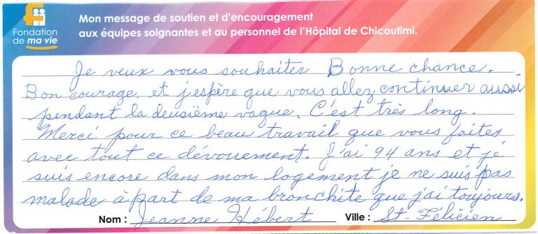 Messages De Reconnaissance Automne Fondation De Ma Vie Pour La Sante De La Region